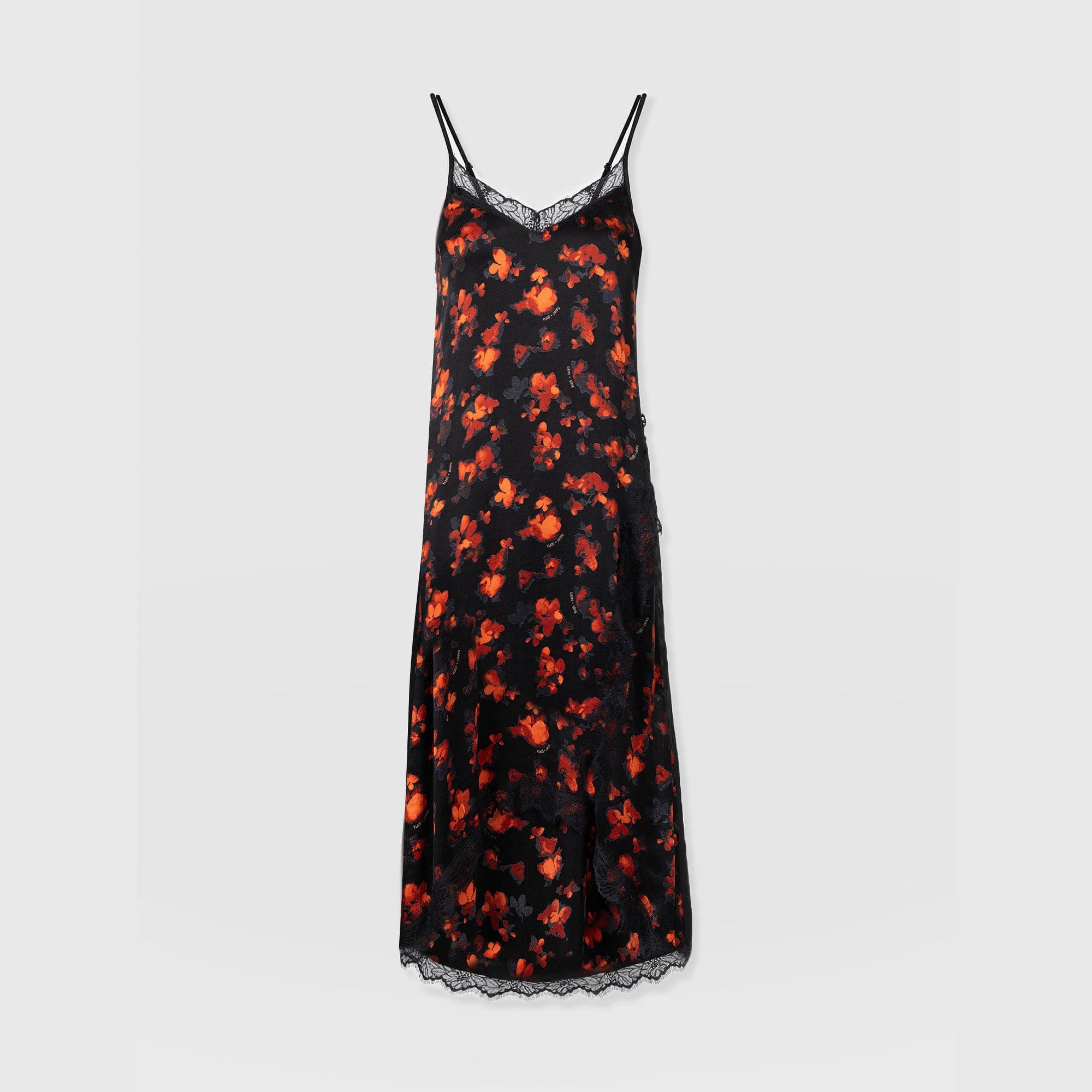 All Saints Essie Expressive floral deals midi dress size small