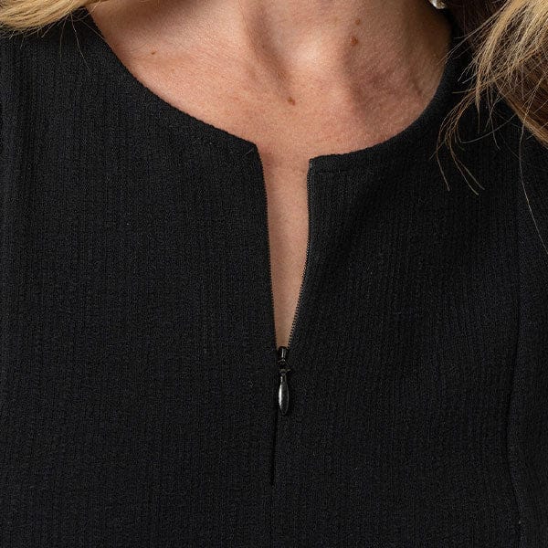 Zipped Neckline