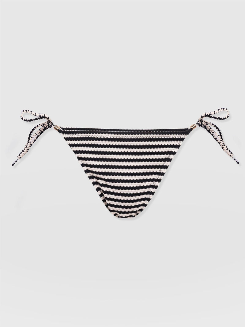 Alba Tie Side Bikini Bottom - Stripe - Women's Swimwear | Saint + Sofia® UK
