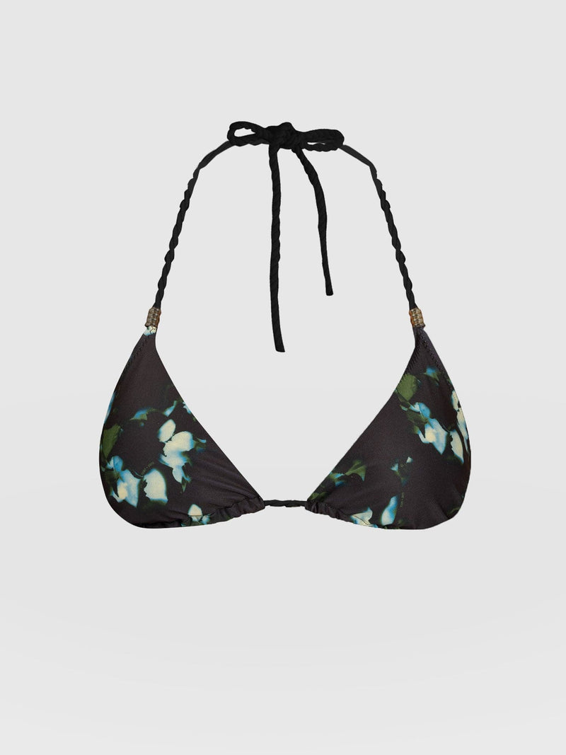 Alba Triangle Bikini Top Blue Aurora - Women's Swimwear | Saint and Sofia® UK