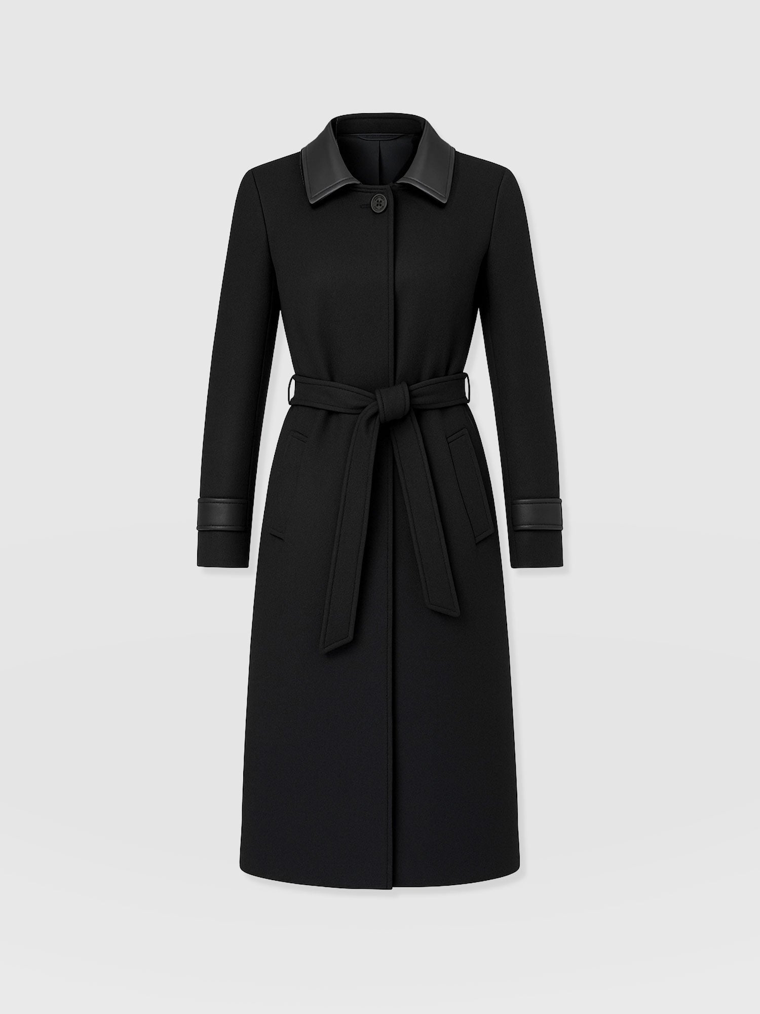 Allegra Coat - Black - Women's Outerwears | Saint + Sofia® UK