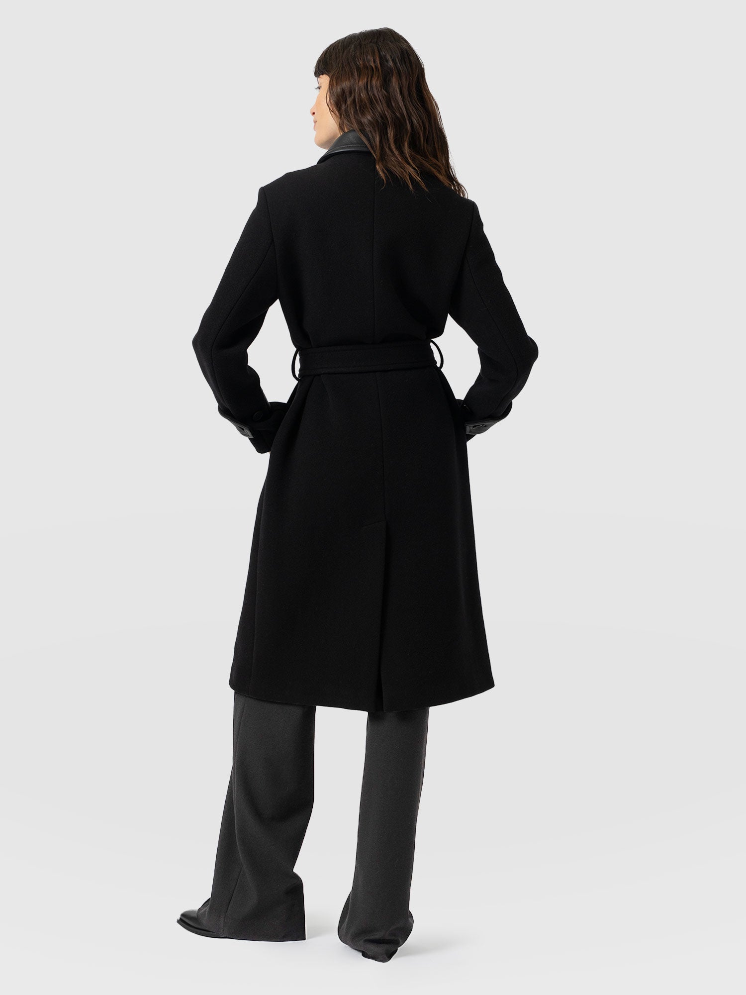 Allegra Coat - Black - Women's Outerwears | Saint + Sofia® UK