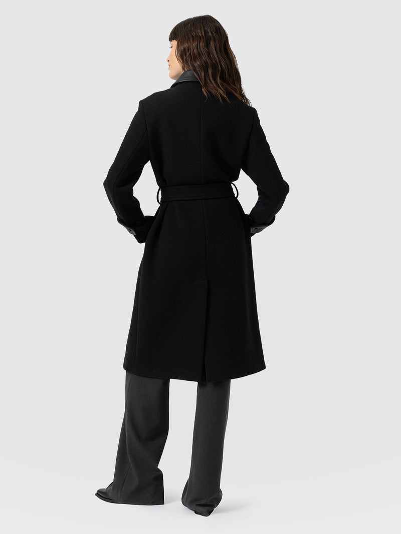 Allegra Coat - Black - Women's Outerwears | Saint + Sofia® UK