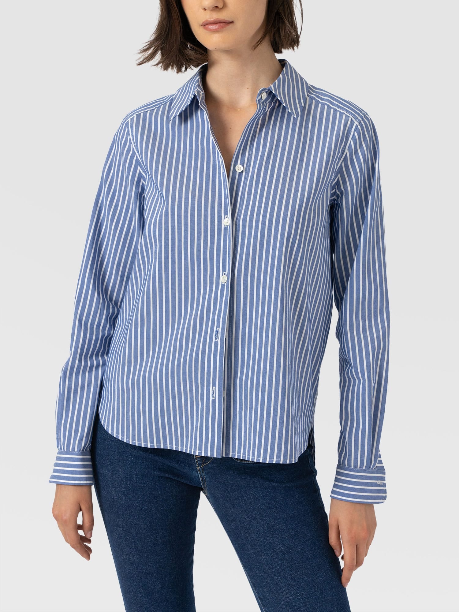 Anneliese Shirt - Blue Stripe