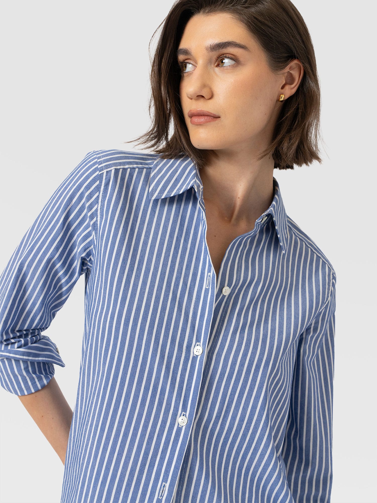 Anneliese Shirt - Blue Stripe