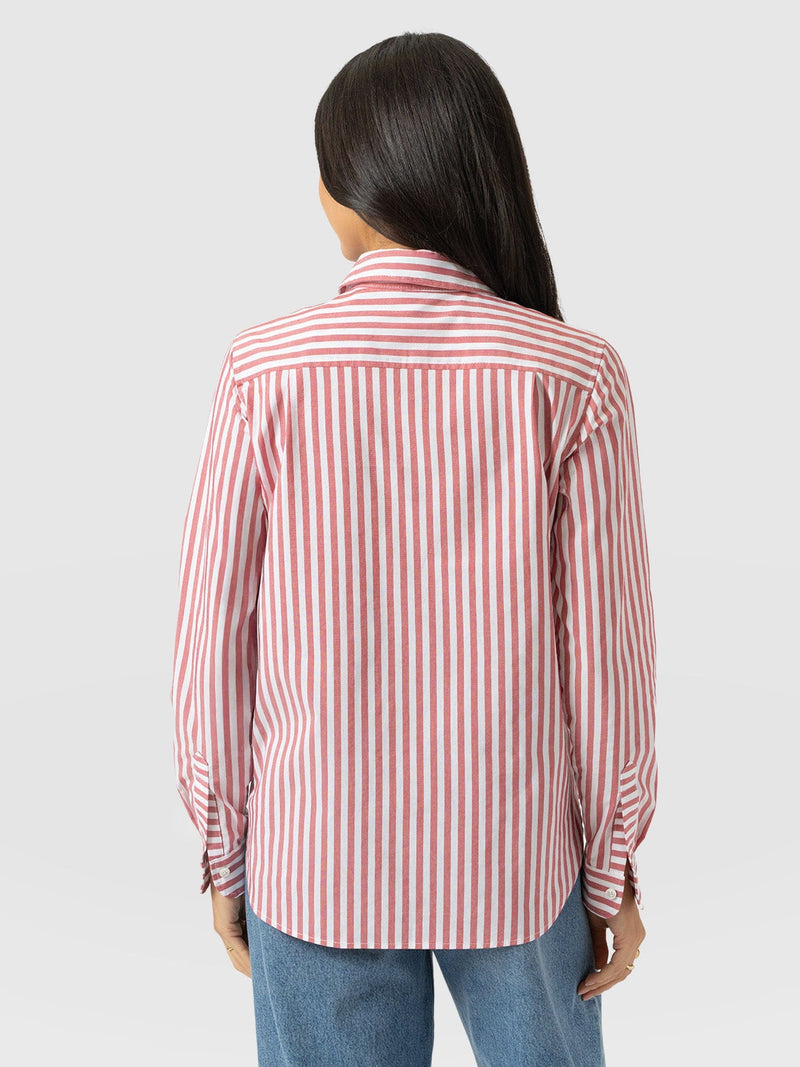 Anneliese Shirt - Red Stripe - Women's Blouses | Saint + Sofia® UK