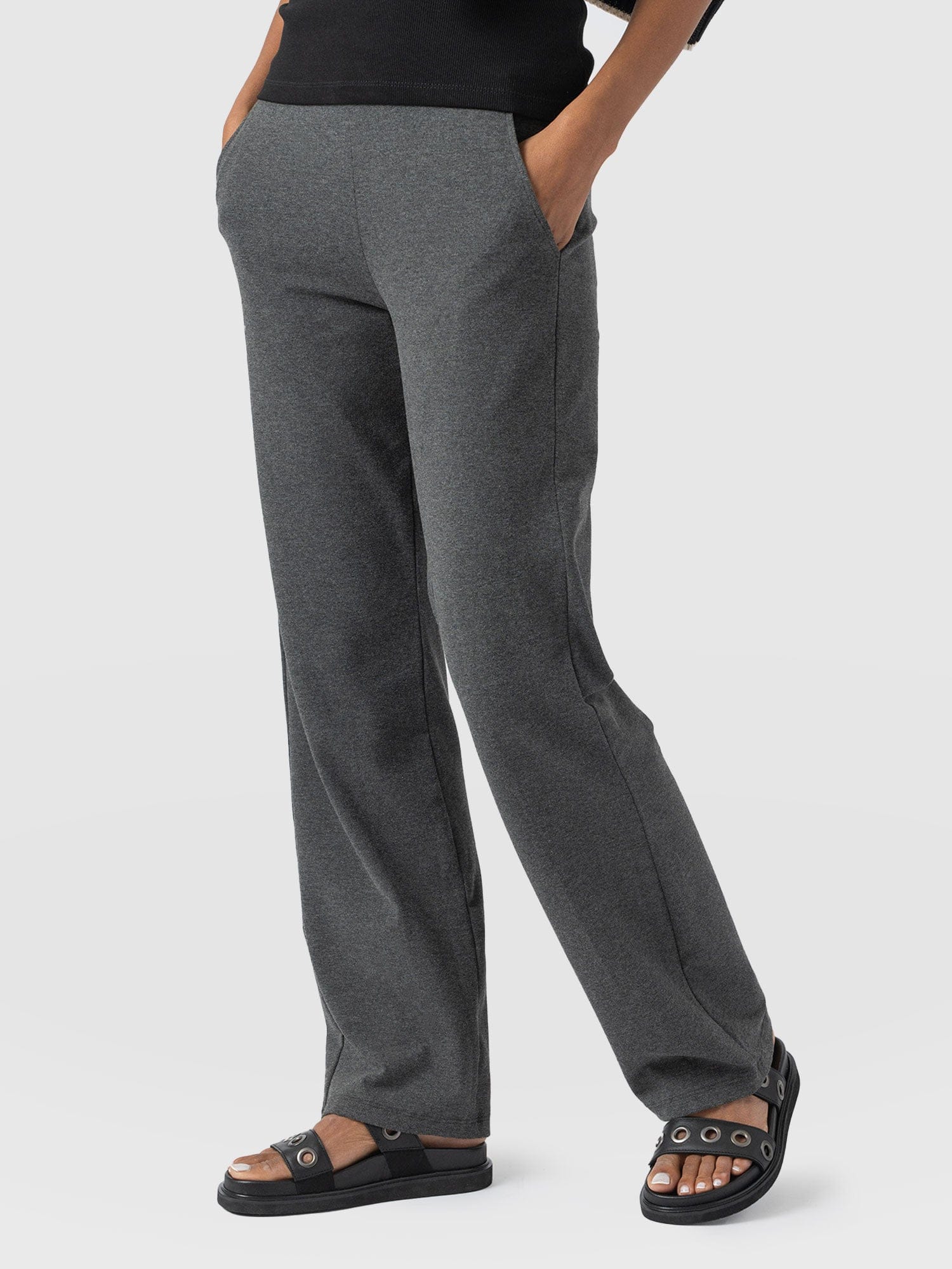 Apartment Pant Charcoal - Women's Trousers | Saint + Sofia® UK