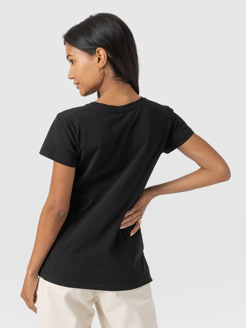 Apartment Tee Black - Women's T-Shirts | Saint + Sofia® UK