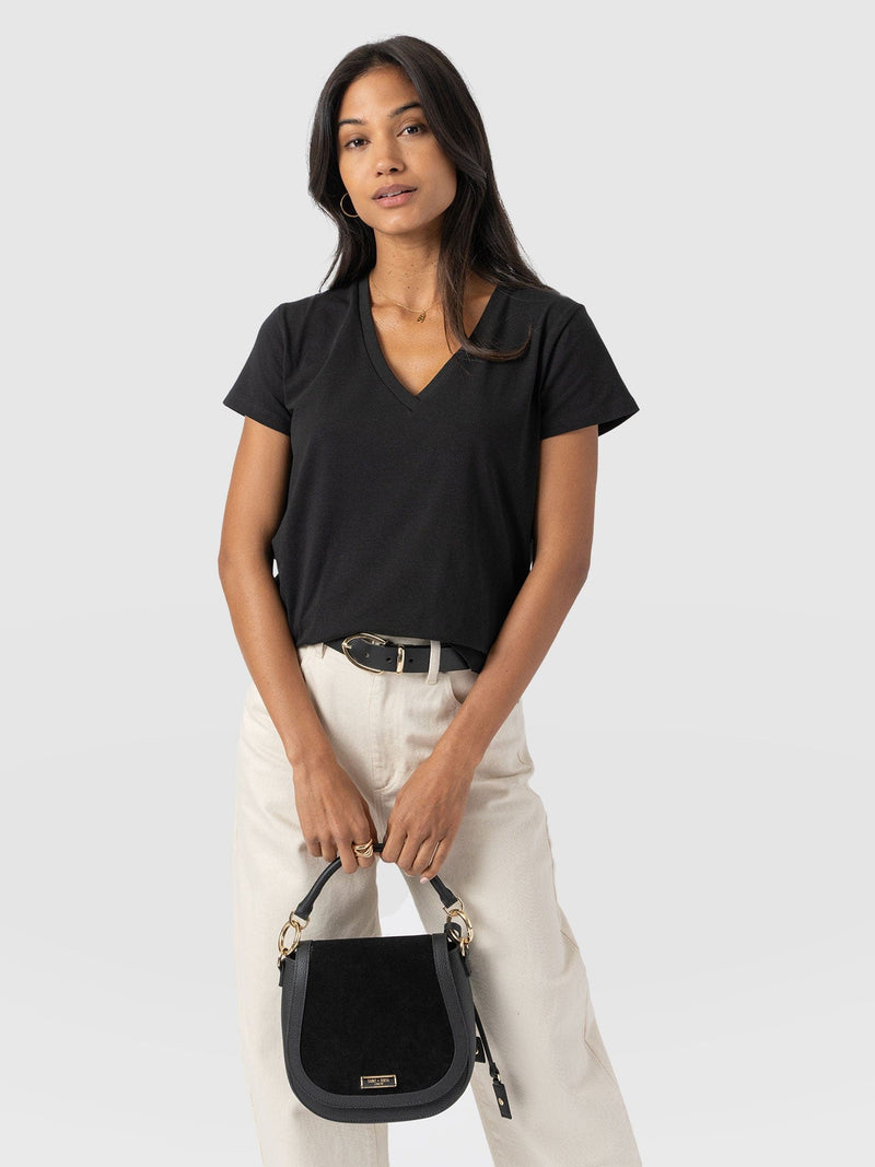 Apartment Tee Black - Women's T-Shirts | Saint + Sofia® UK