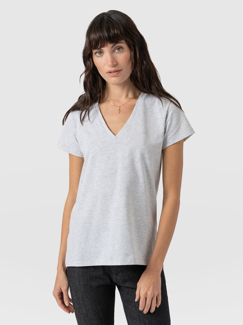 Apartment Tee Grey - Women's T-Shirts | Saint + Sofia® UK