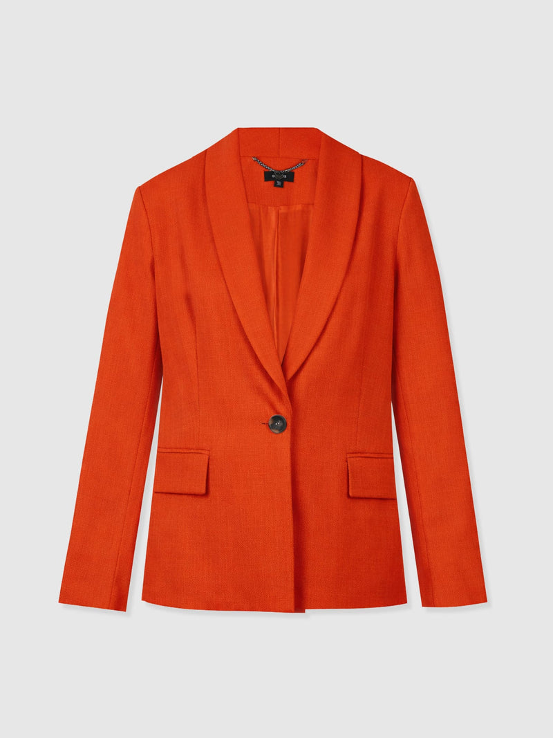 Argent Blazer - Burnt Orange - Women's Jackets | Saint + Sofia® UK