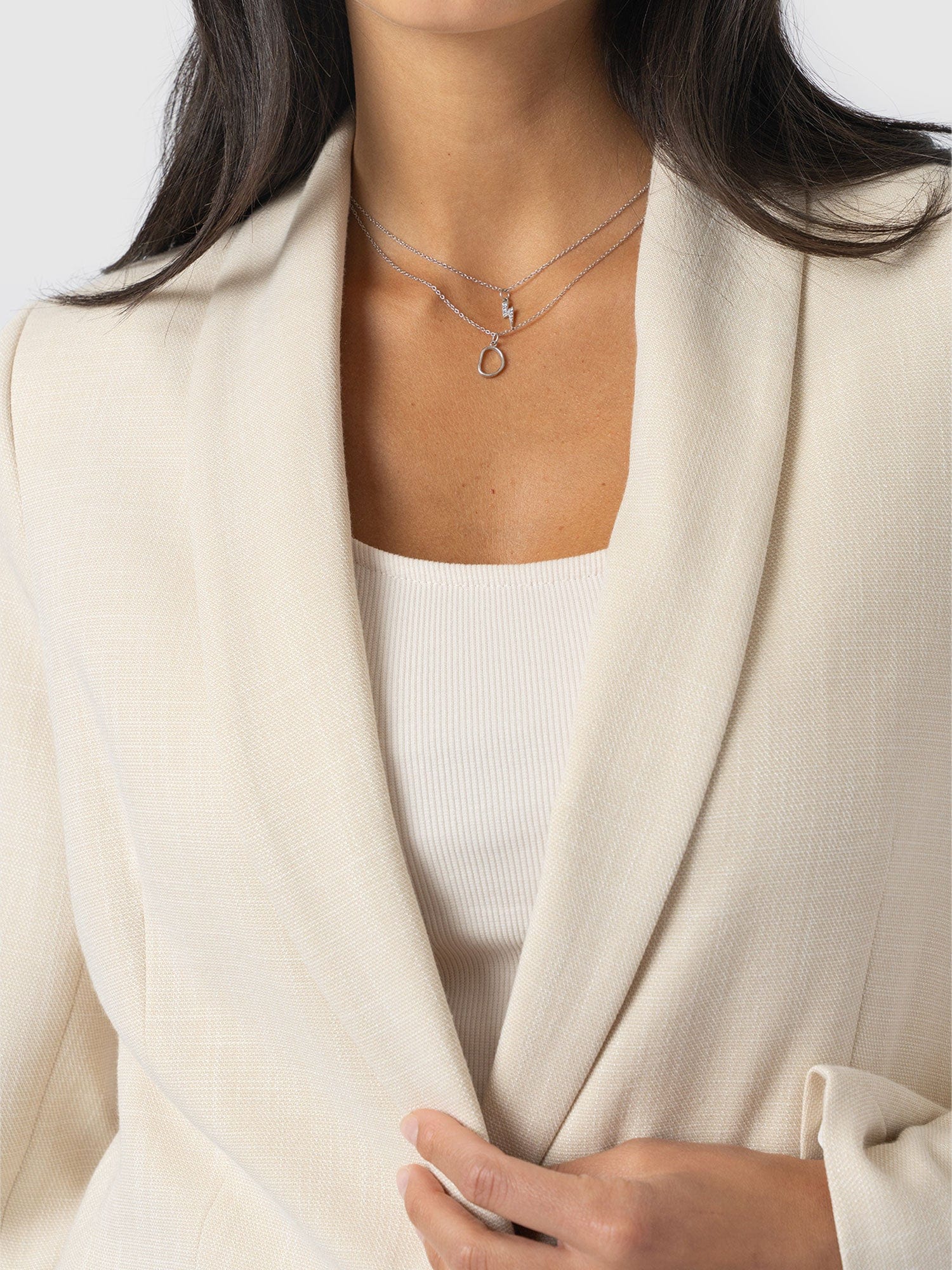 Argent Blazer - Cream - Women's Jackets | Saint + Sofia® UK