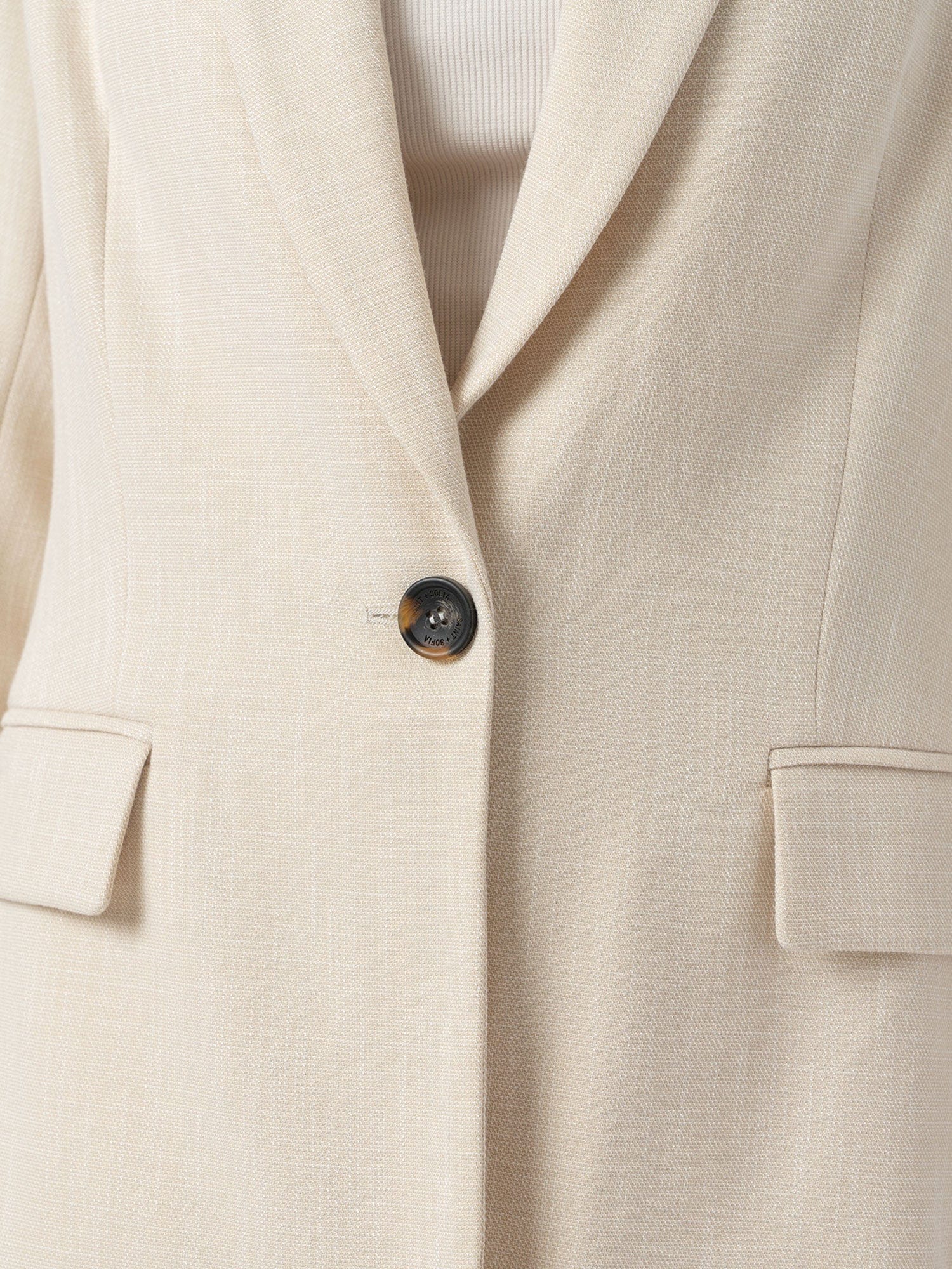Argent Blazer - Cream - Women's Jackets | Saint + Sofia® UK