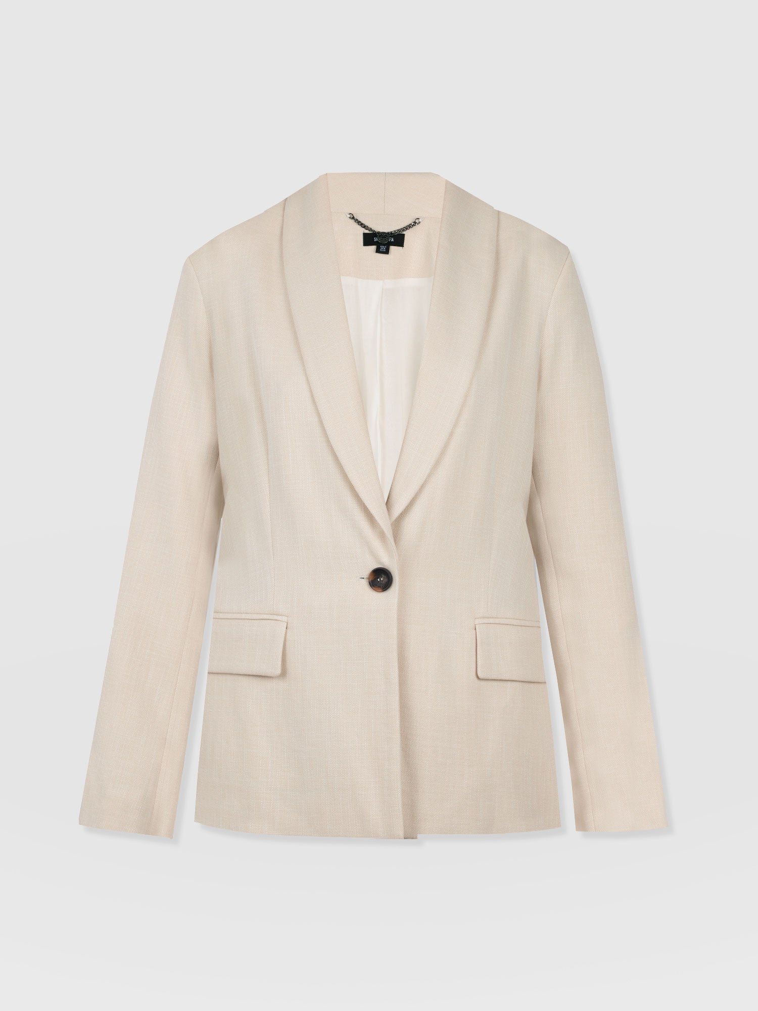 Argent Blazer - Cream - Women's Jackets | Saint + Sofia® UK