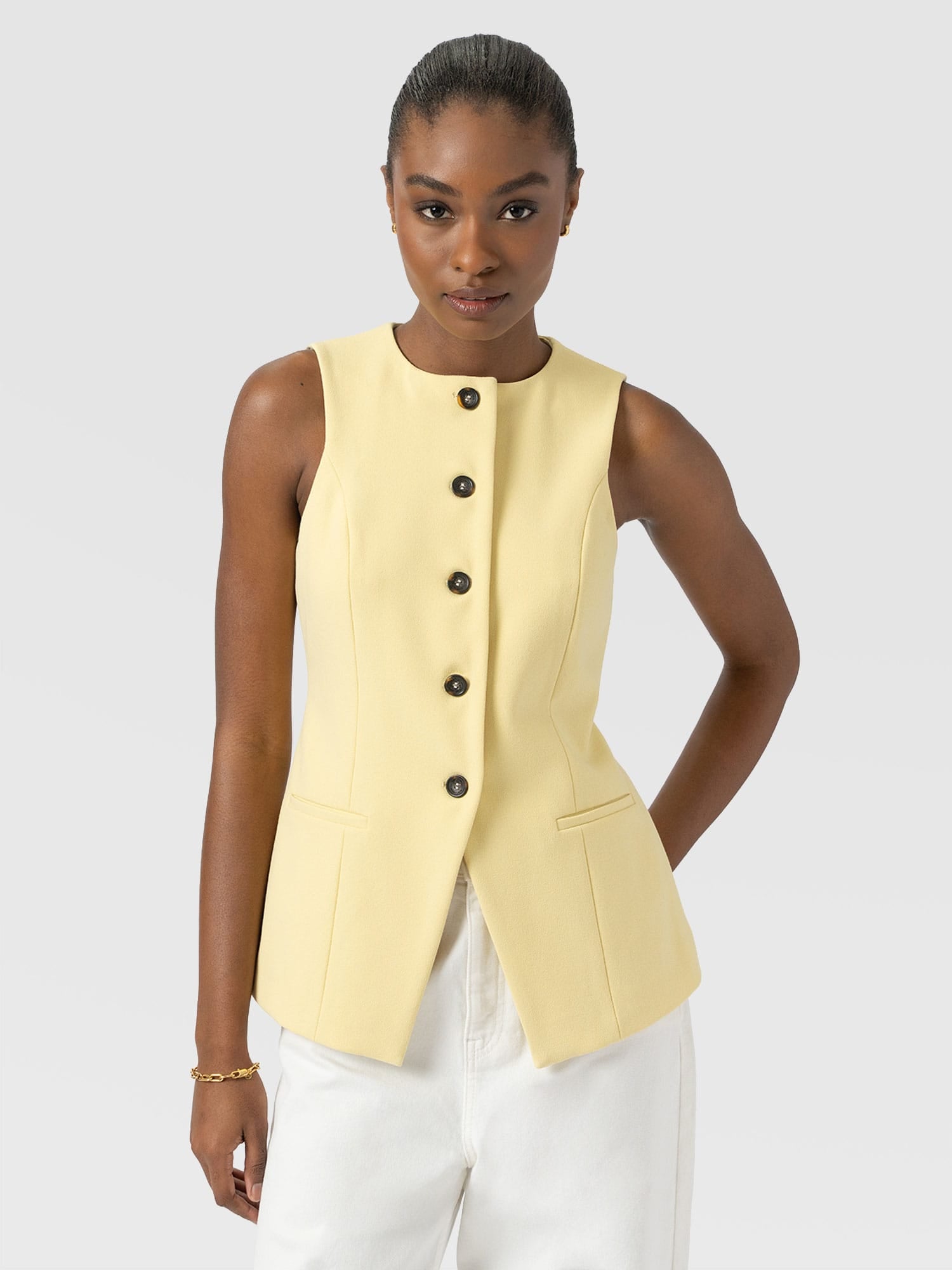 Argent Waistcoat - Butter Yellow