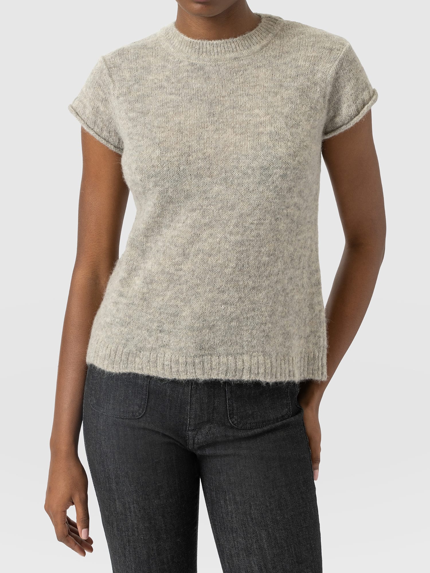 Ariella Baby Tee - Grey