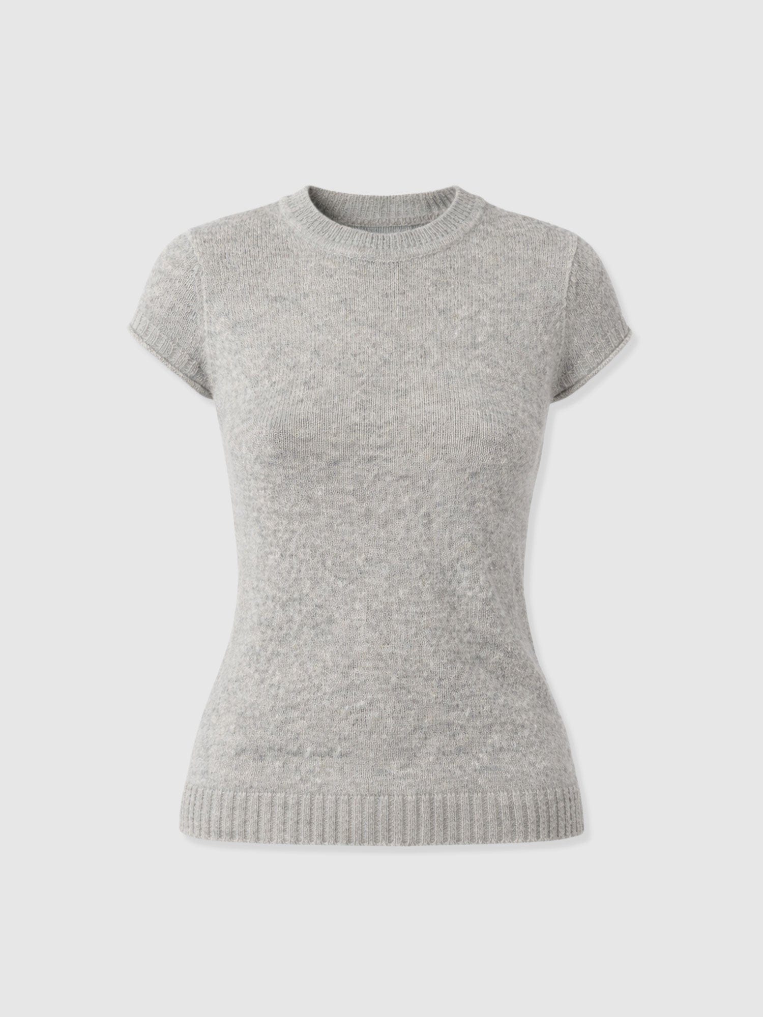 Ariella Baby Tee - Grey - Women's Jumpers | Saint + Sofia® UK