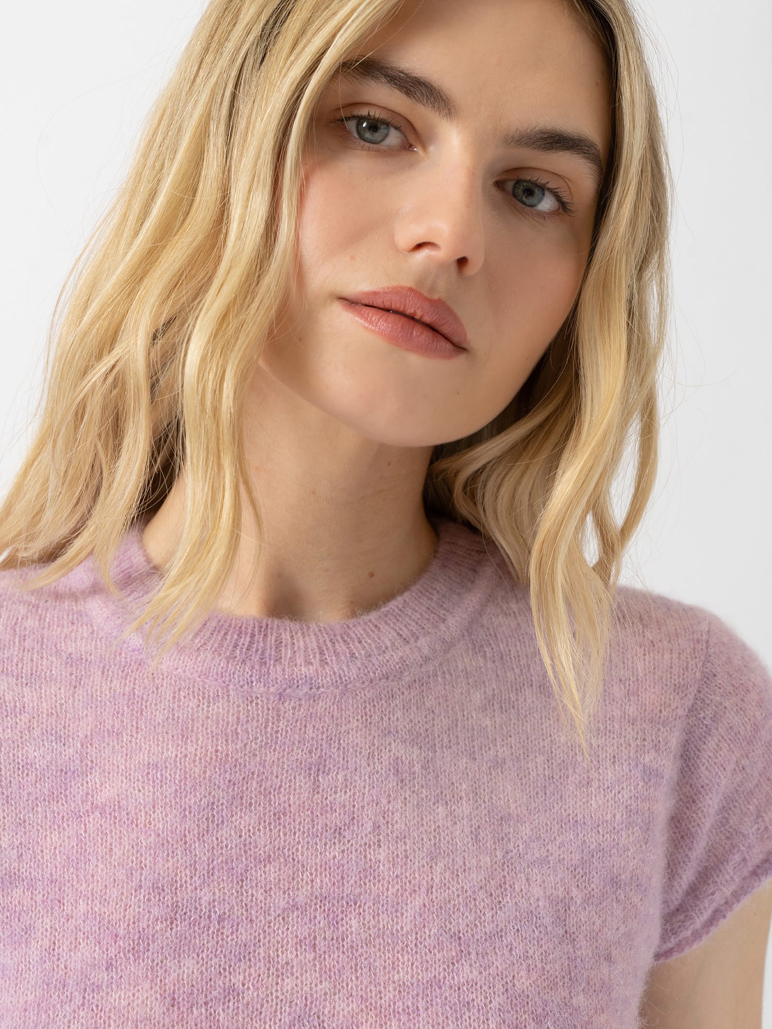 Ariella Baby Tee - Lilac Pink - Women's Jumpers | Saint and Sofia® UK