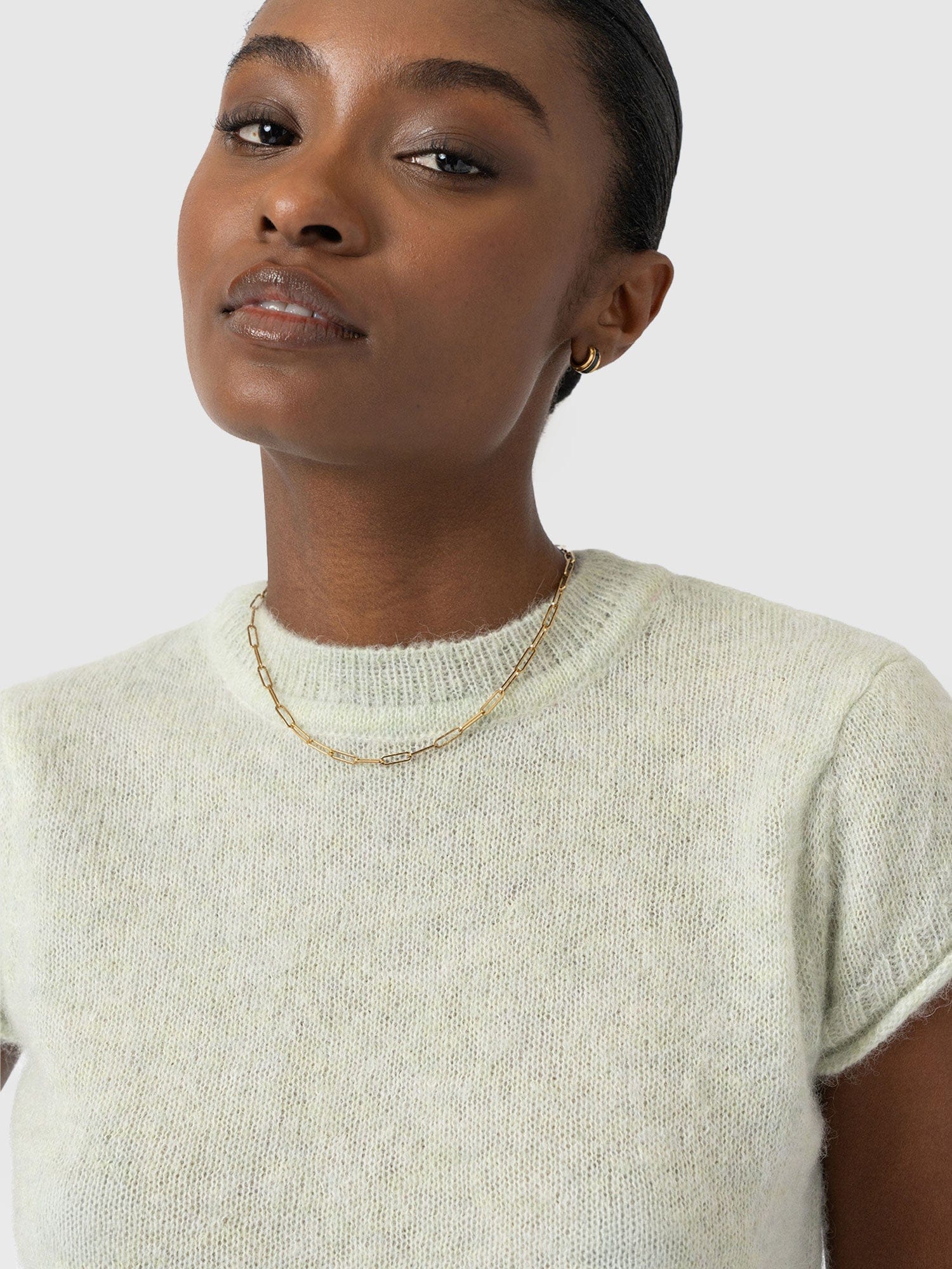 Ariella Baby Tee - Mint - Women's Jumpers | Saint + Sofia® UK
