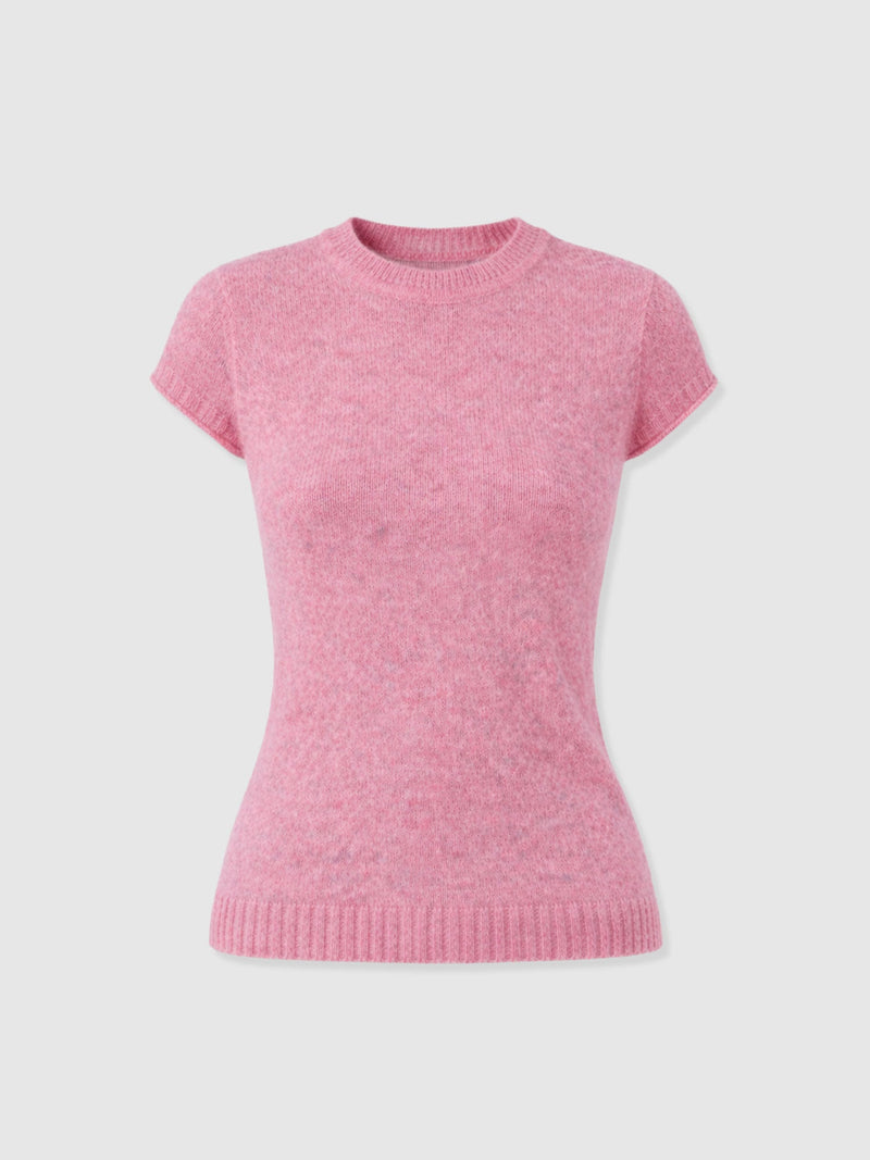 Ariella Baby Tee - Pink - Women's Jumpers | Saint + Sofia® UK