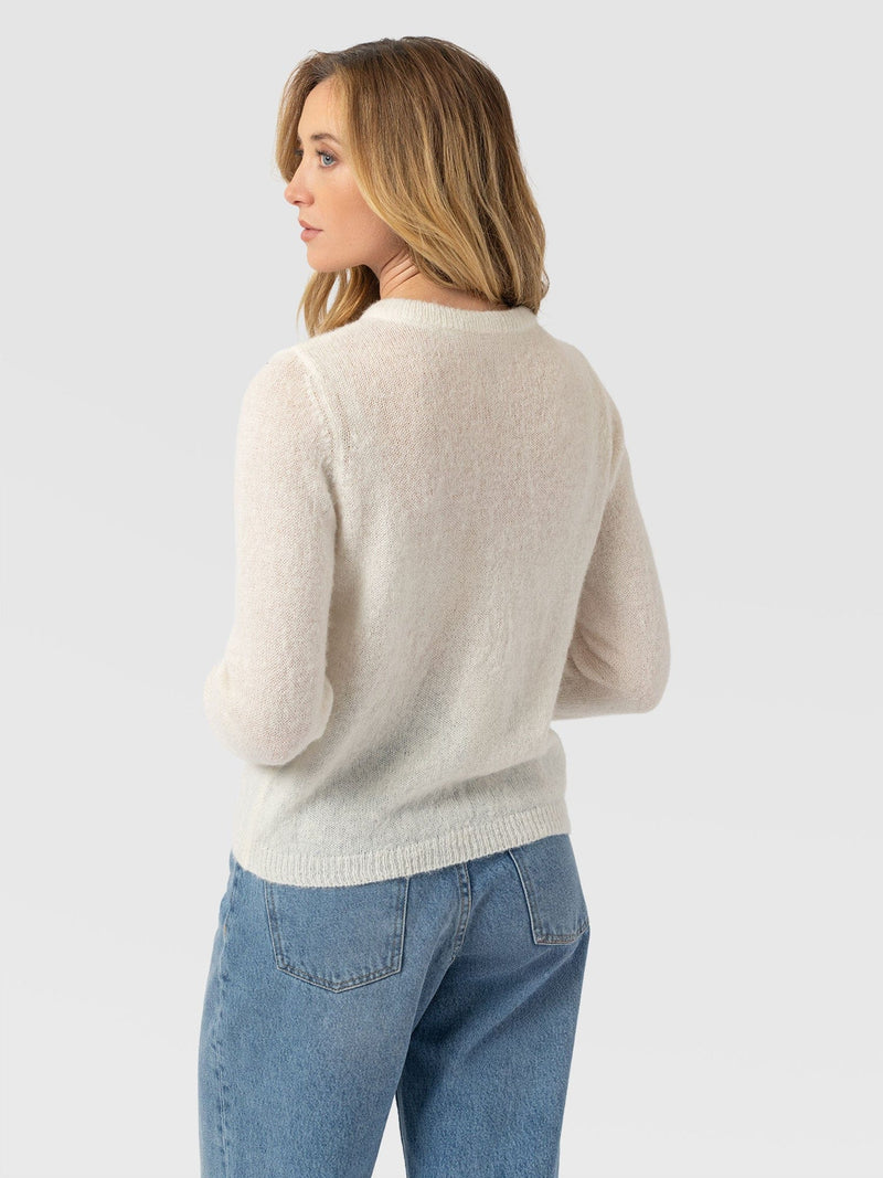 Ariella Cardigan - Cream - Women's Jumpers | Saint + Sofia® UK
