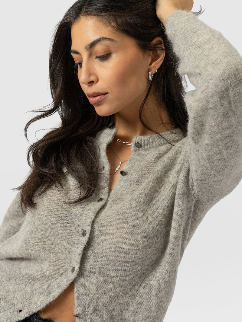 Ariella Cardigan Grey - Women's Cardigans | Saint + Sofia® UK