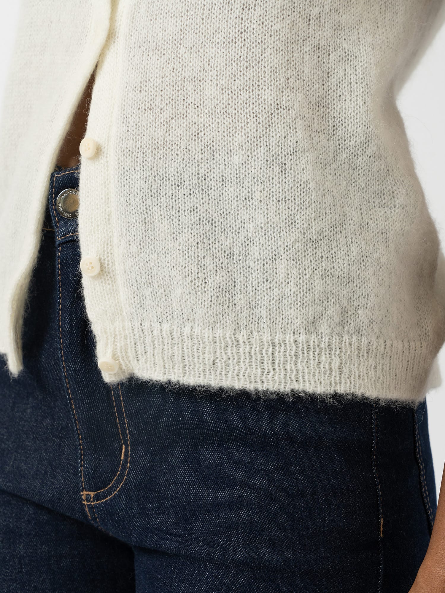 Ariella Short Sleeve Cardigan - Cream - Women's Jumpers | Saint and Sofia® UK