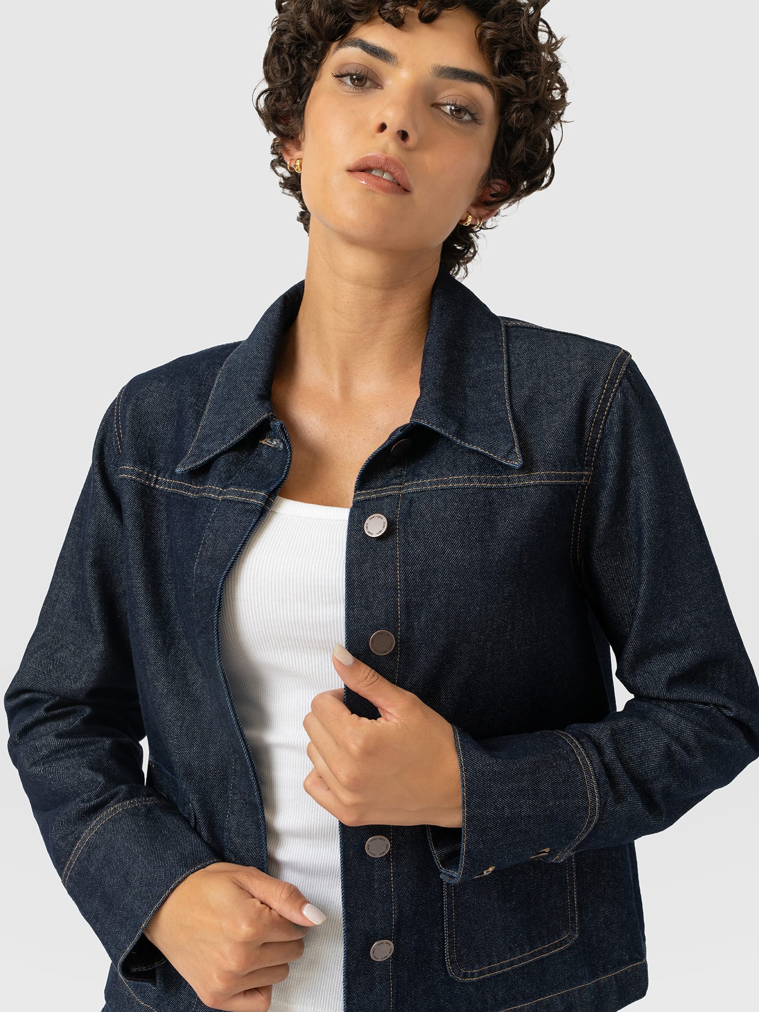 Arnette Denim Shacket - Indigo - Women's Jeans | Saint and Sofia® UK