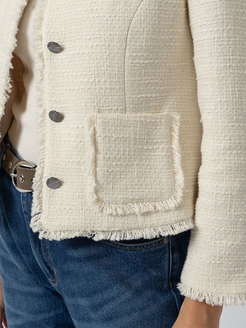 Ashby Jacket - Cream - Women's Jackets | Saint + Sofia® UK