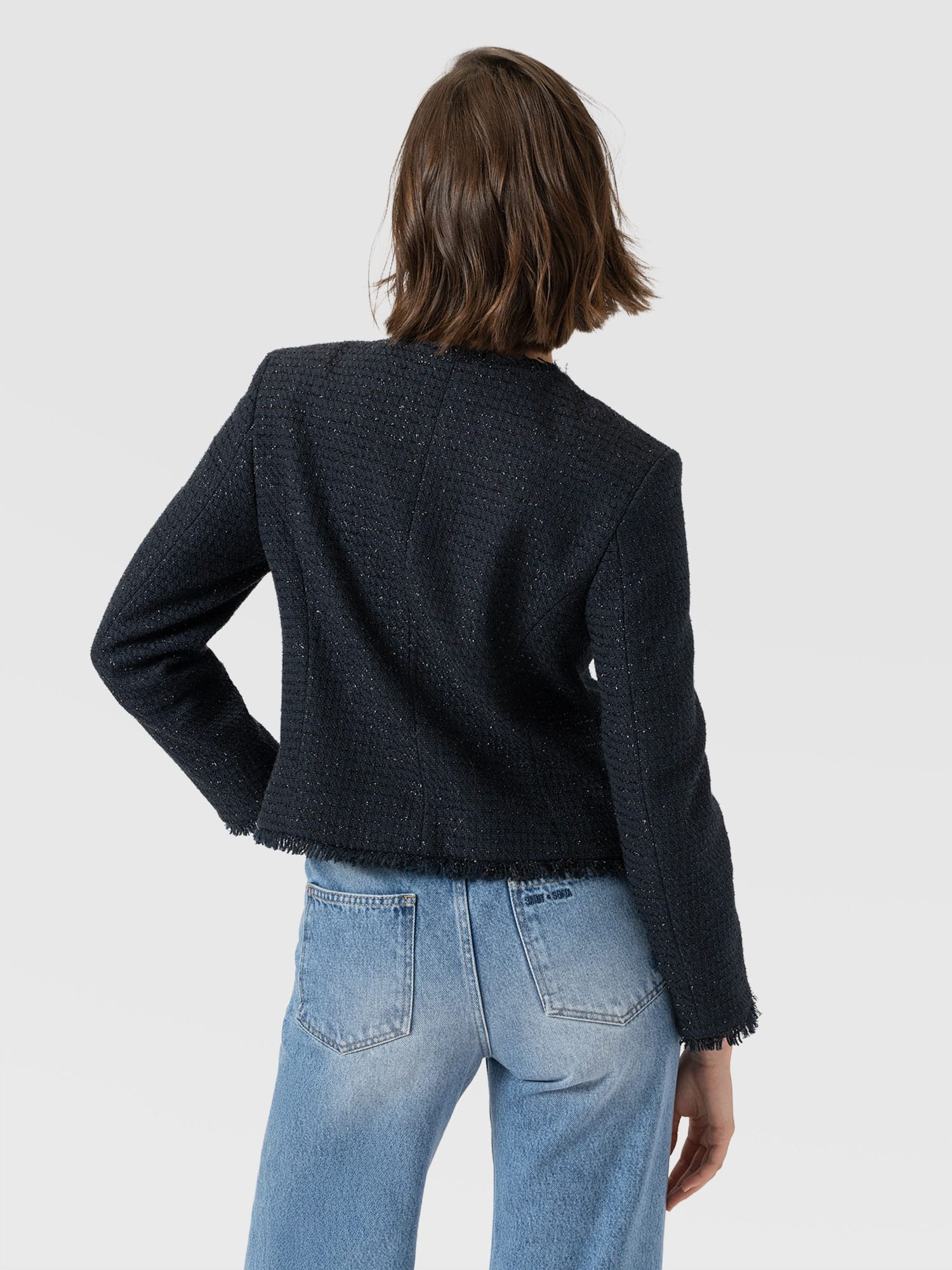 Ashby Jacket Navy - Women's Jackets | Saint and Sofia® UK