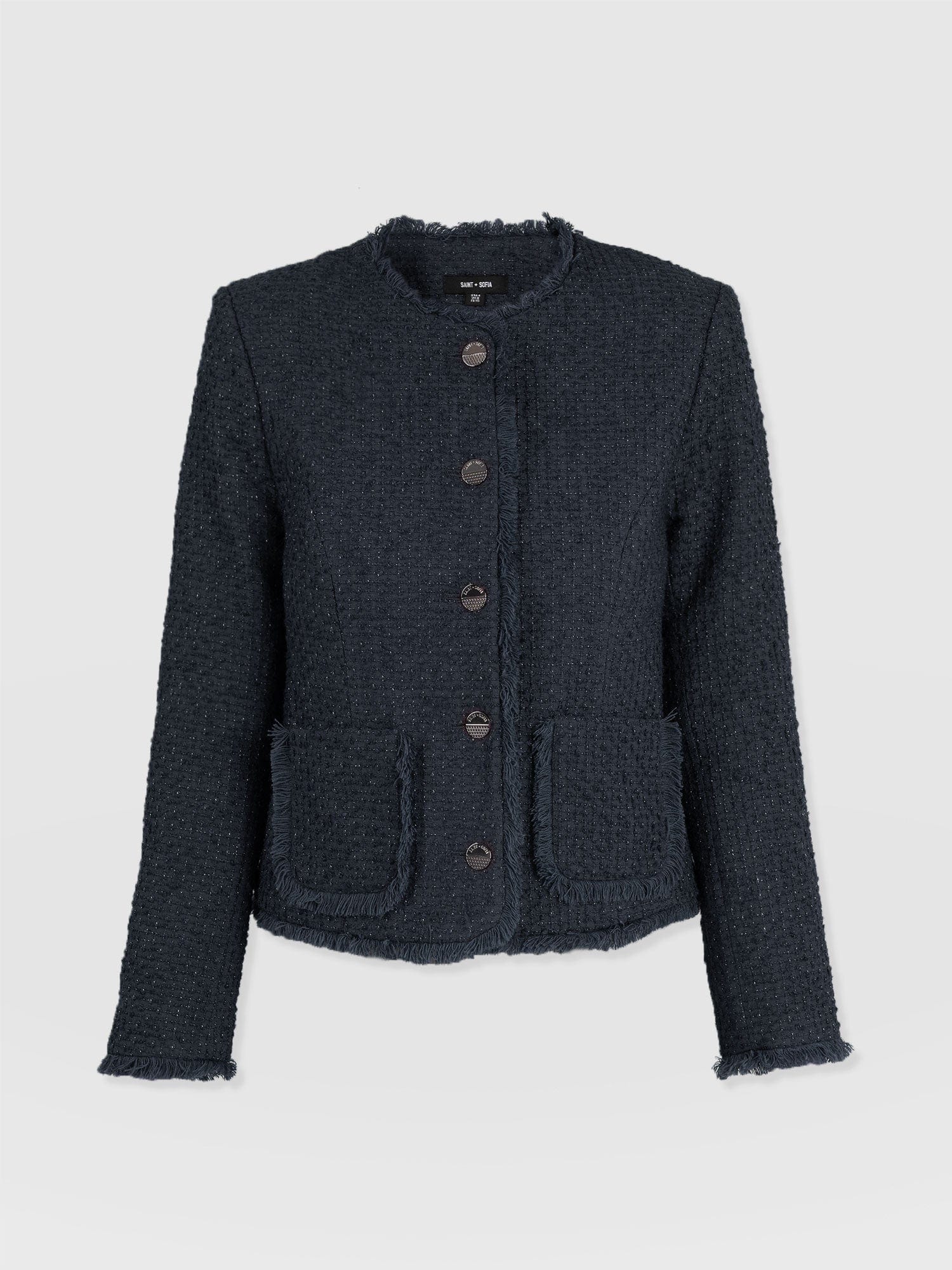 Ashby Jacket Navy - Women's Jackets | Saint + Sofia® UK
