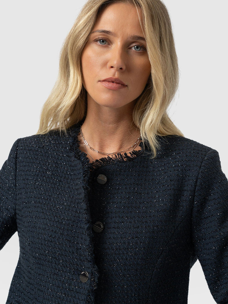 Ashby Jacket Navy - Women's Jackets | Saint + Sofia® UK