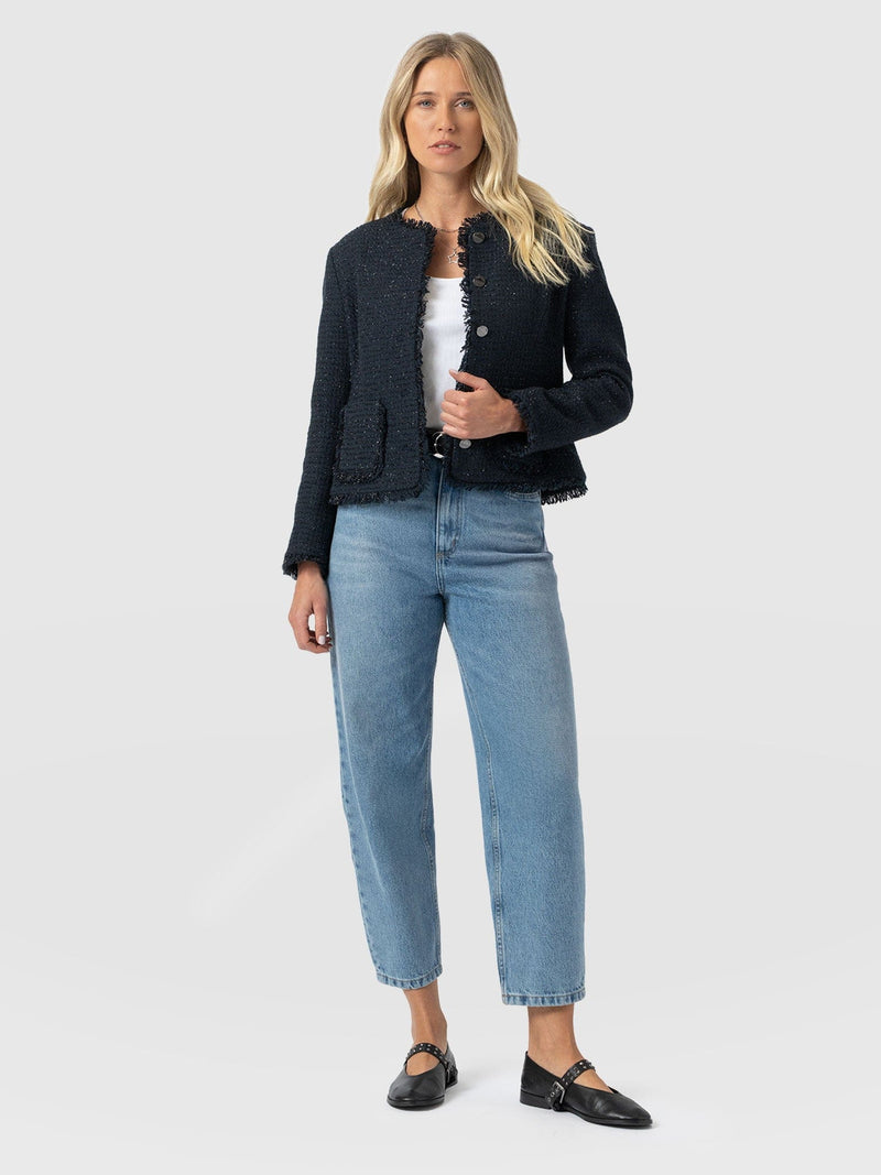 Ashby Jacket Navy - Women's Jackets | Saint + Sofia® UK
