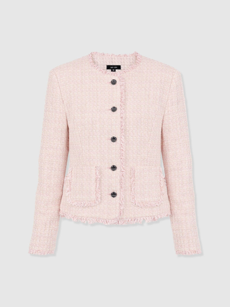 Ashby Jacket - Pale Pink - Women's Jackets | Saint + Sofia® UK