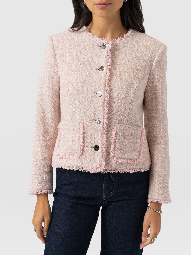 Ashby Jacket - Pale Pink - Women's Jackets | Saint + Sofia® UK