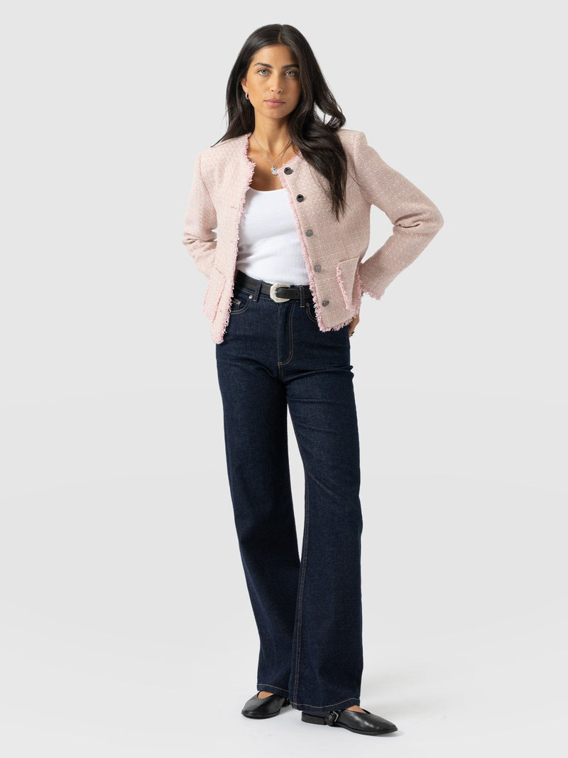 Ashby Jacket - Pale Pink - Women's Jackets | Saint + Sofia® UK