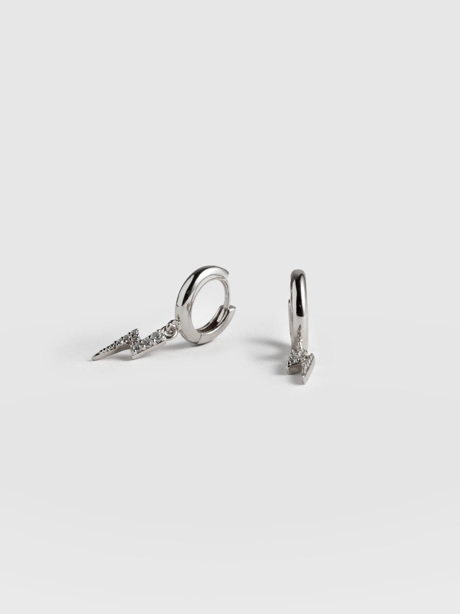 Astral Lightning Charm Drop Earrings Silver - Women's Jewellery | Saint + Sofia® UK