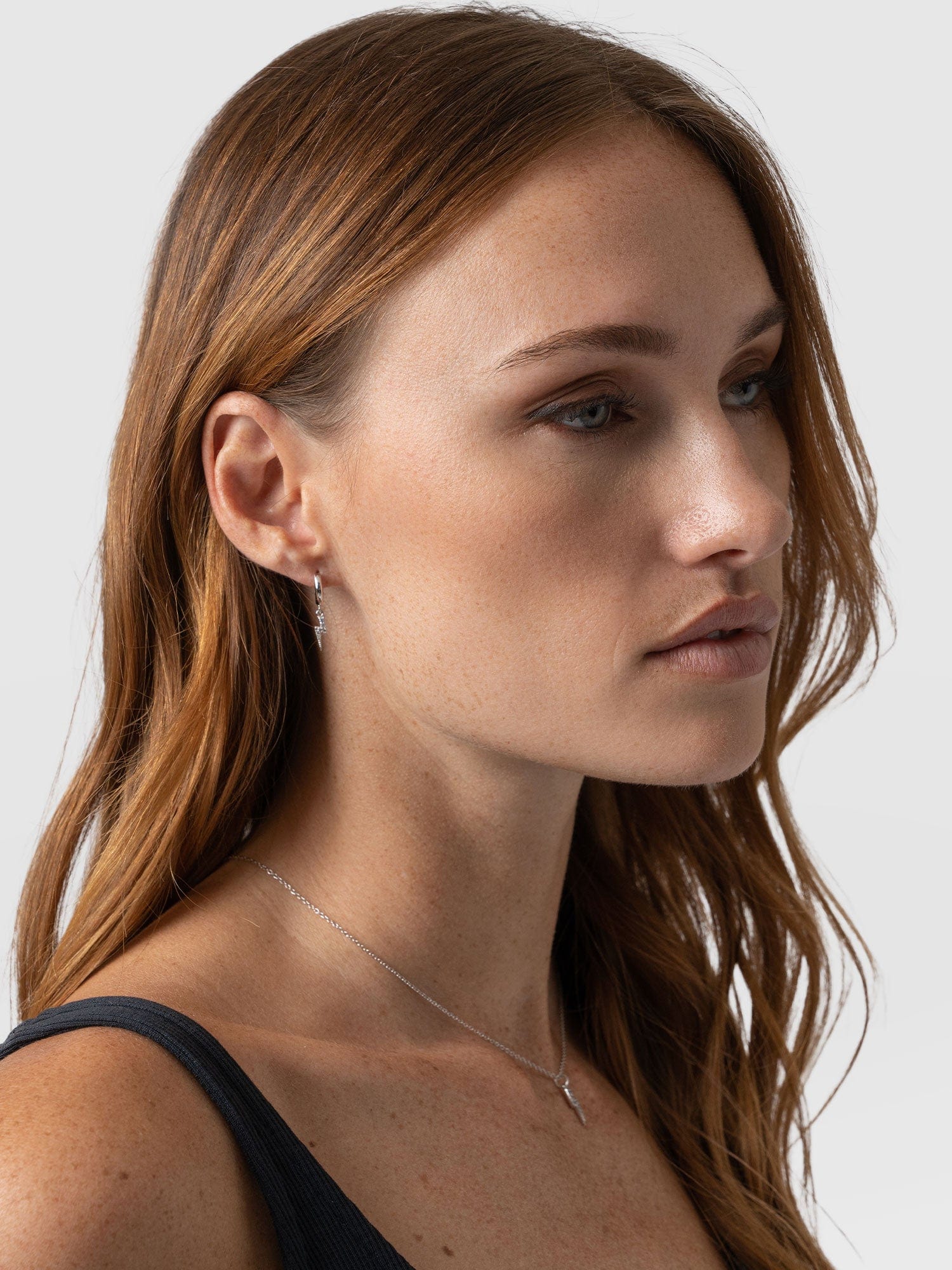 Astral Lightning Charm Drop Earrings Silver - Women's Jewellery | Saint + Sofia® UK