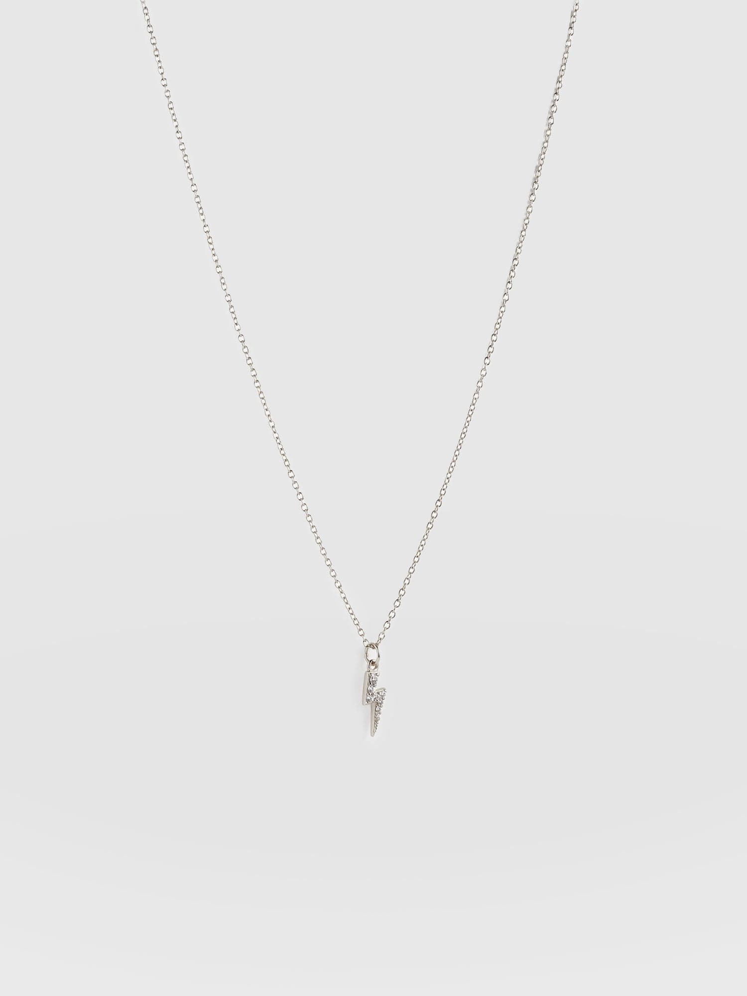 Astral Lightning Charm Necklace Silver - Women's Jewellery | Saint + Sofia® UK