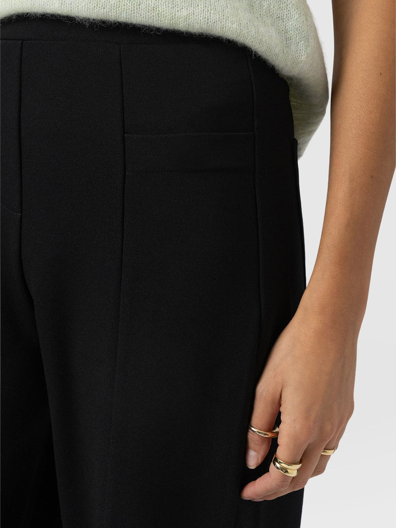 Averie Wide Leg Pant - Black
