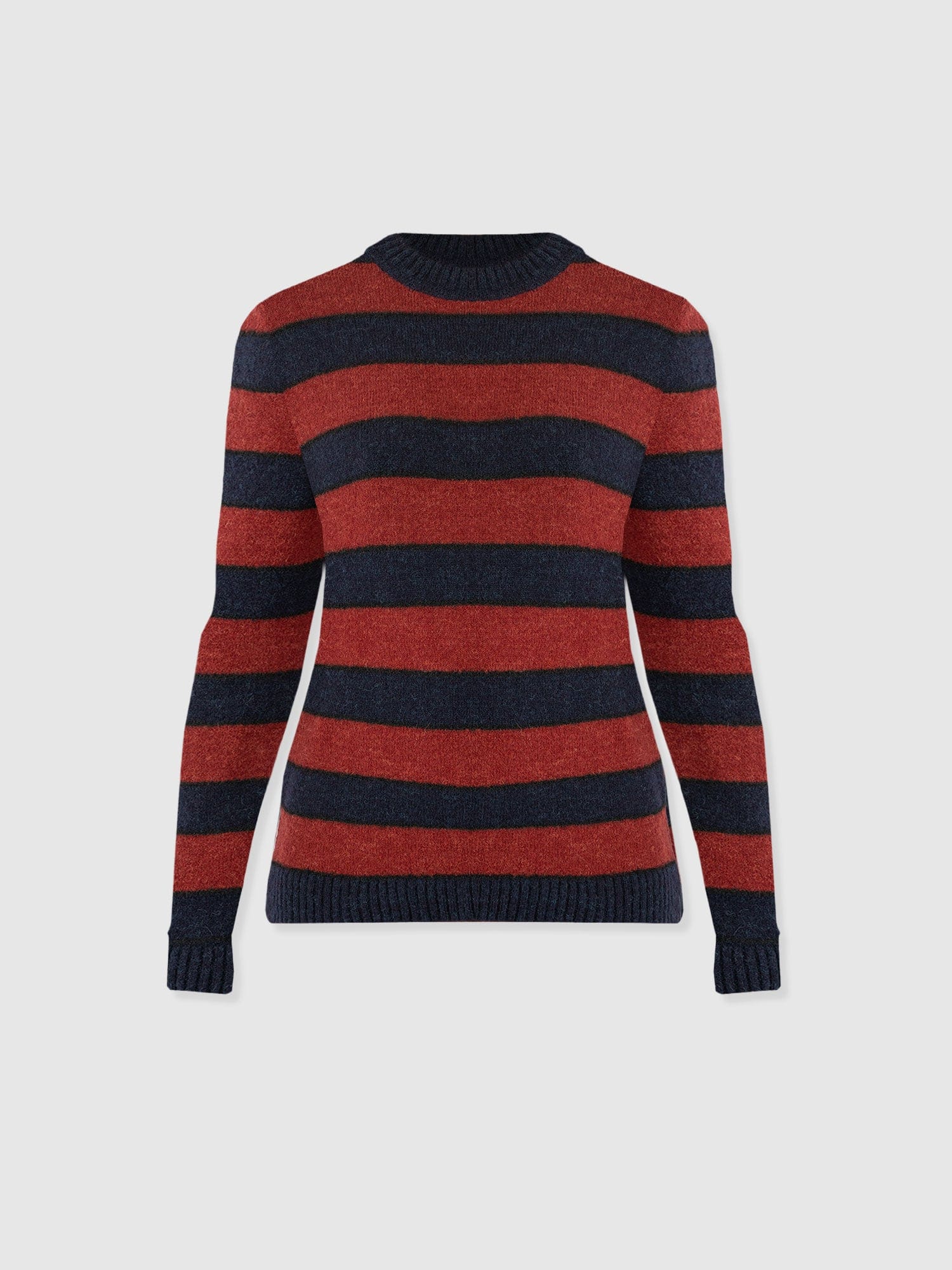 Azura Knit Jumper - Red/Navy - Women's Jumpers | Saint + Sofia® UK