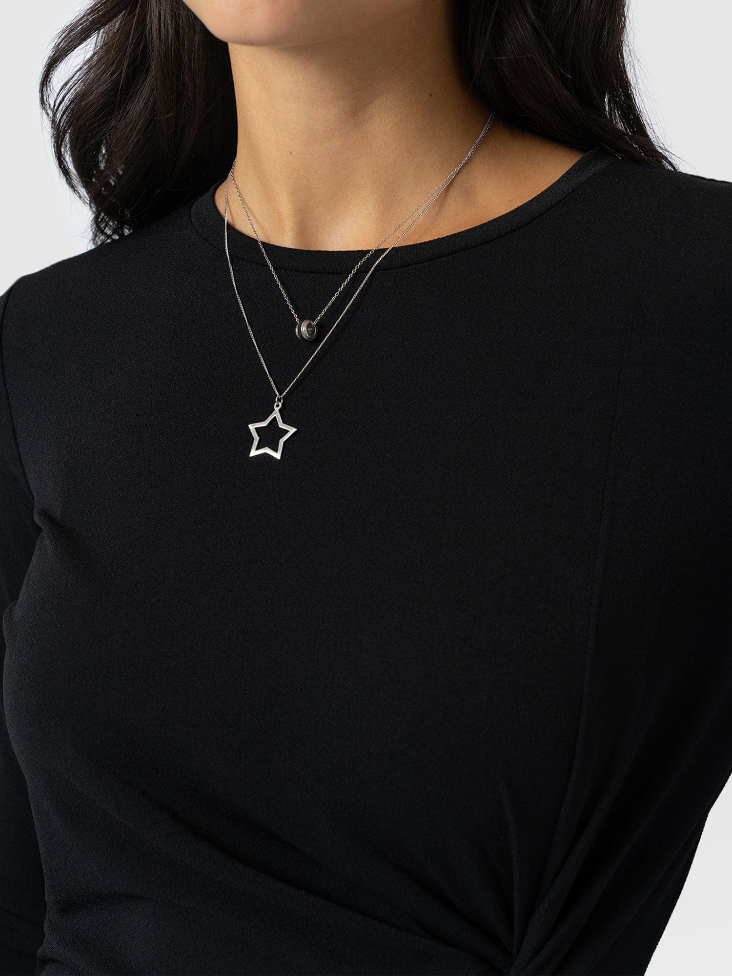 Bailey Knot Dress Black - Women's Dresses | Saint + Sofia® UK