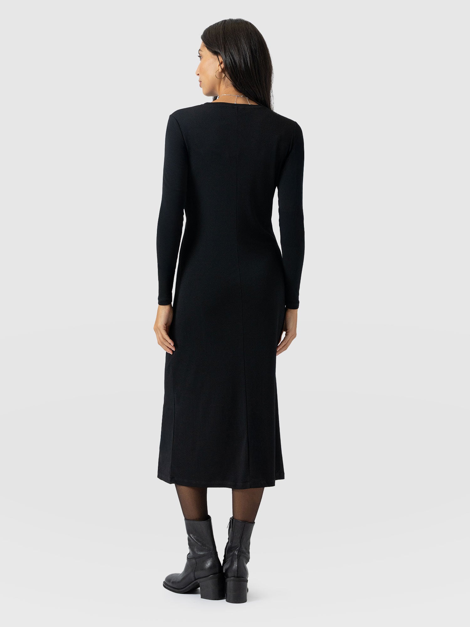 Bailey Knot Dress Black - Women's Dresses | Saint + Sofia® UK