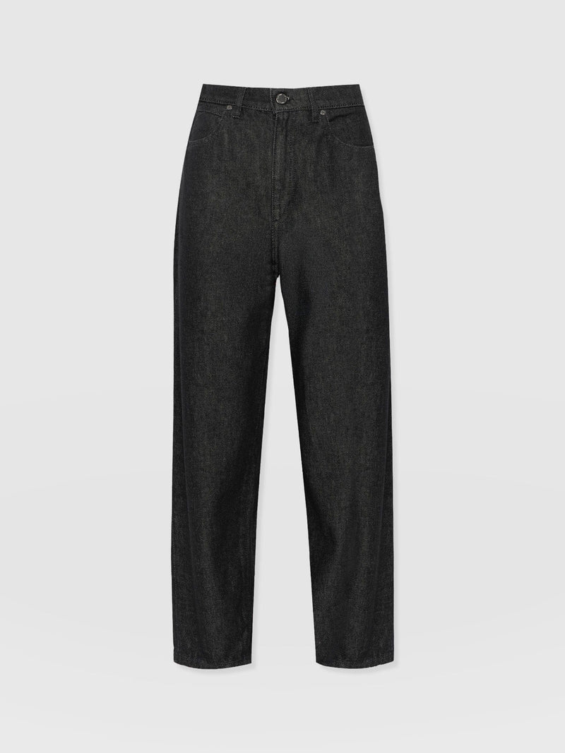 Barrel Leg Jean - Black - Women's Jeans | Saint + Sofia® UK