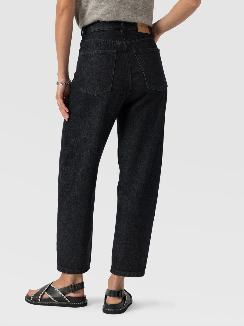 Barrel Leg Jean - Black - Women's Jeans | Saint + Sofia® UK
