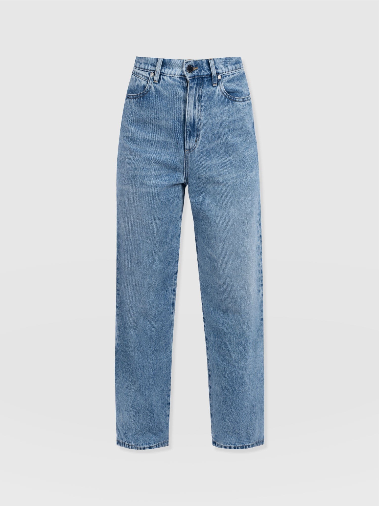 Barrel Leg Jean - Light Blue - Women's Denims | Saint + Sofia® UK