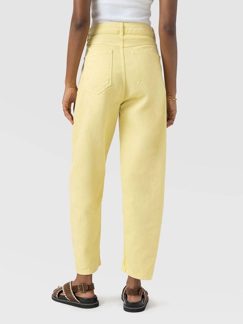 Barrel Leg Jean - Yellow