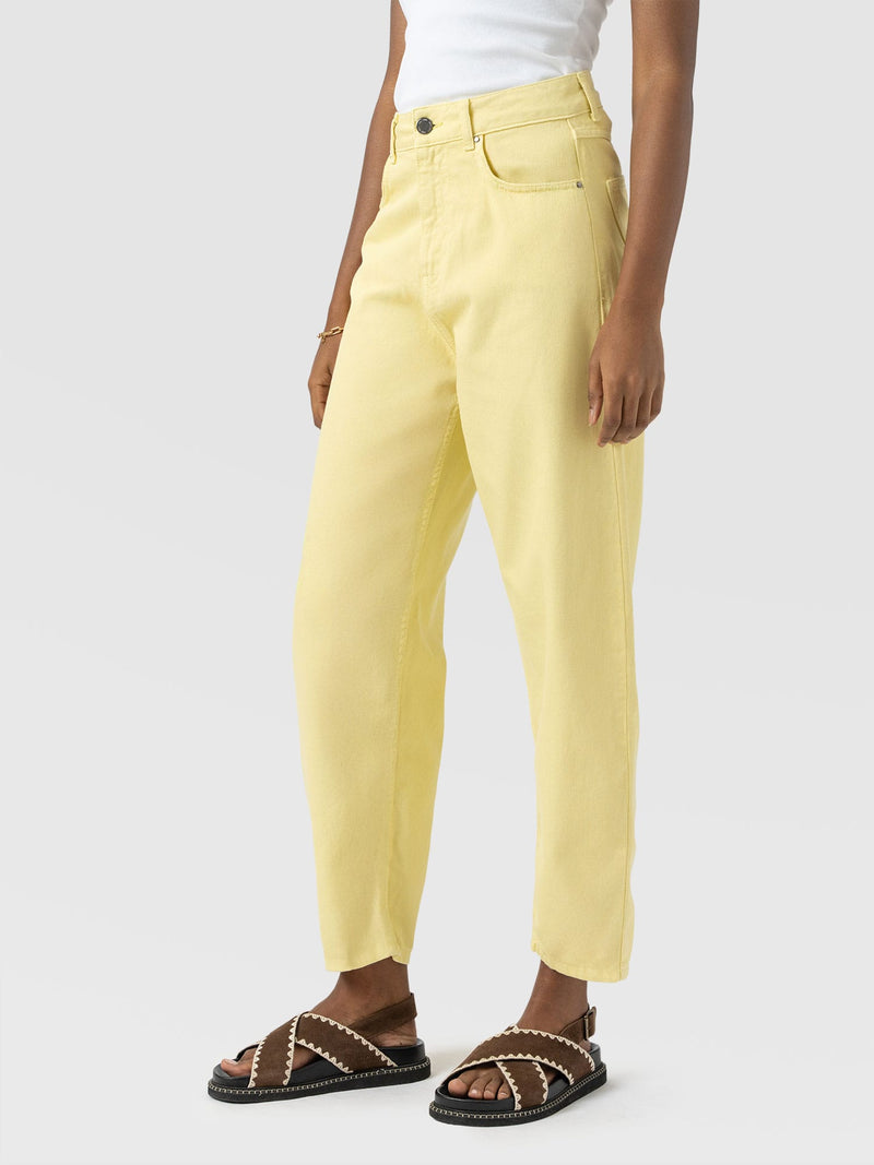 Barrel Leg Jean - Yellow