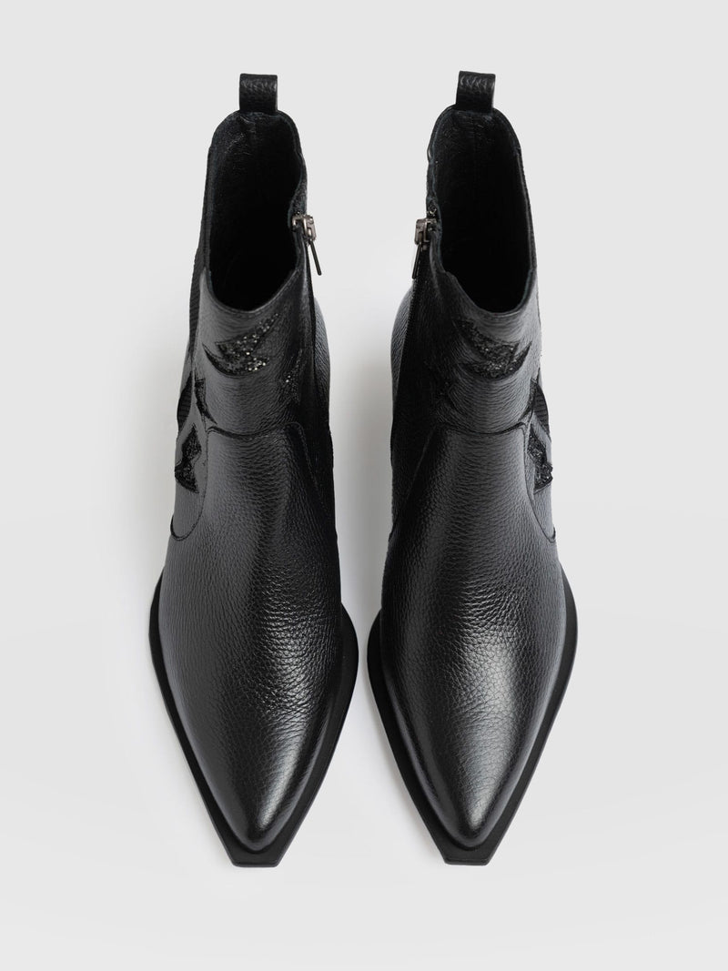 Billie Rock Boot - Black