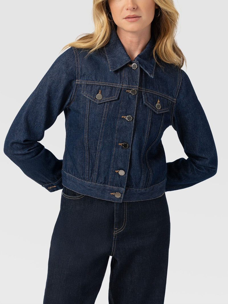 Bowie Denim Jacket - Indigo Blue